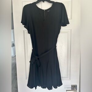 White House Black Market Black Godet Dress